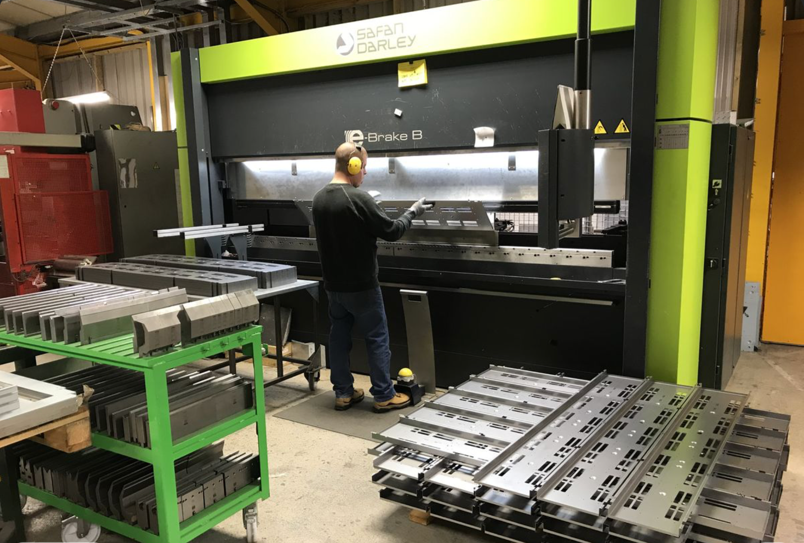 CNC Fabrication & Bending in progress on the Mussafah shop floor